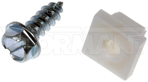 Dorman 785-148D License Plate Mounting Hardware OE Solutions ™ License Plate Fastener Number 14 x 3/4 Inch Size 3/4 Inch Length With 8 Fasteners
