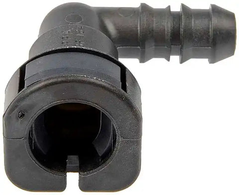 Dorman 800-125 Adapter Fitting OE Solutions ™ 3/8 Inch Steel Pipe To 3/8 Inch Nylon Tubing/ 90 Degree Bend Gray Plastic Set Of 2
