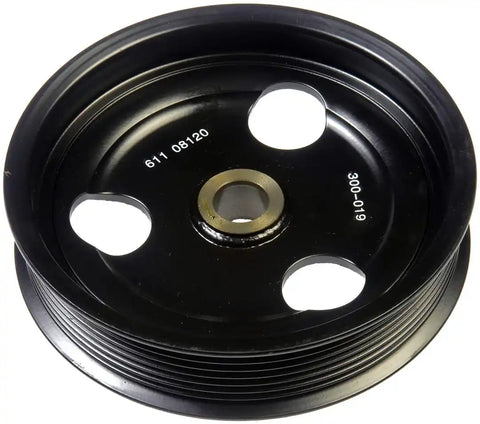 Dorman 300-019 Power Steering Pump Pulley OE Solutions ™ OE Replacement 8 Groove Serpentine Belt Black Steel