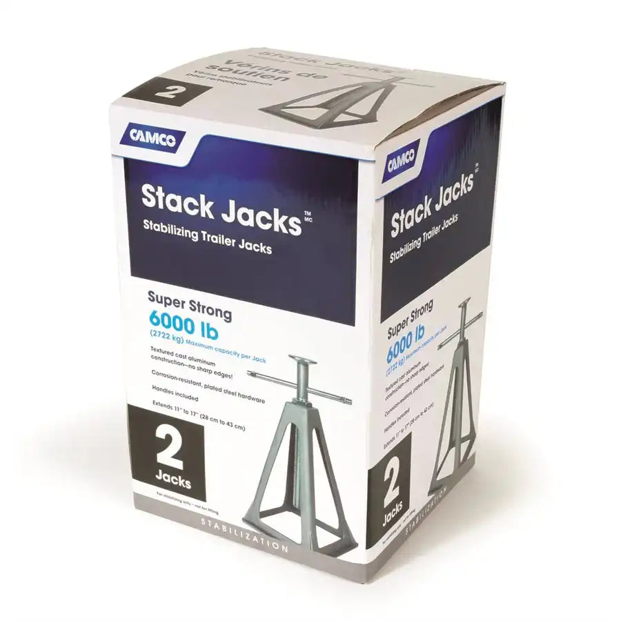 Camco 44561 Trailer Stabilizer Jack Stand Use To Stabilize Motorhome/ Travel Trailer or Camper While Parked Manual 6000 Pound Capacity