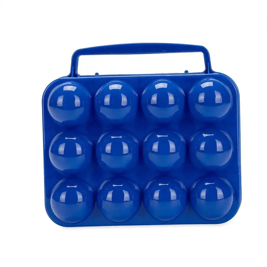 Camco 51015 Egg Holder Holds 12 Eggs Blue Plastic With Carrying Handle
