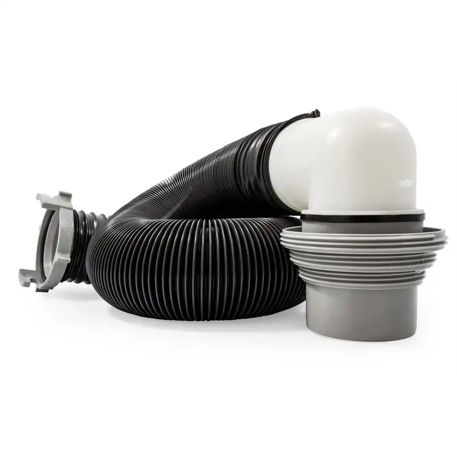 Camco 39551 Sewer Hose Easy Slip ™ 10 Foot Length HTS ™ Vinyl Black Hose
