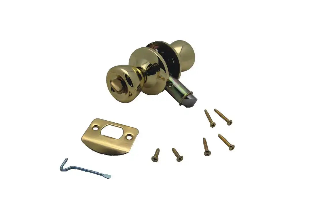 AP Products 013-202 Entry Door Latch Dead Bolt Type Brass Includes Mounting Screw