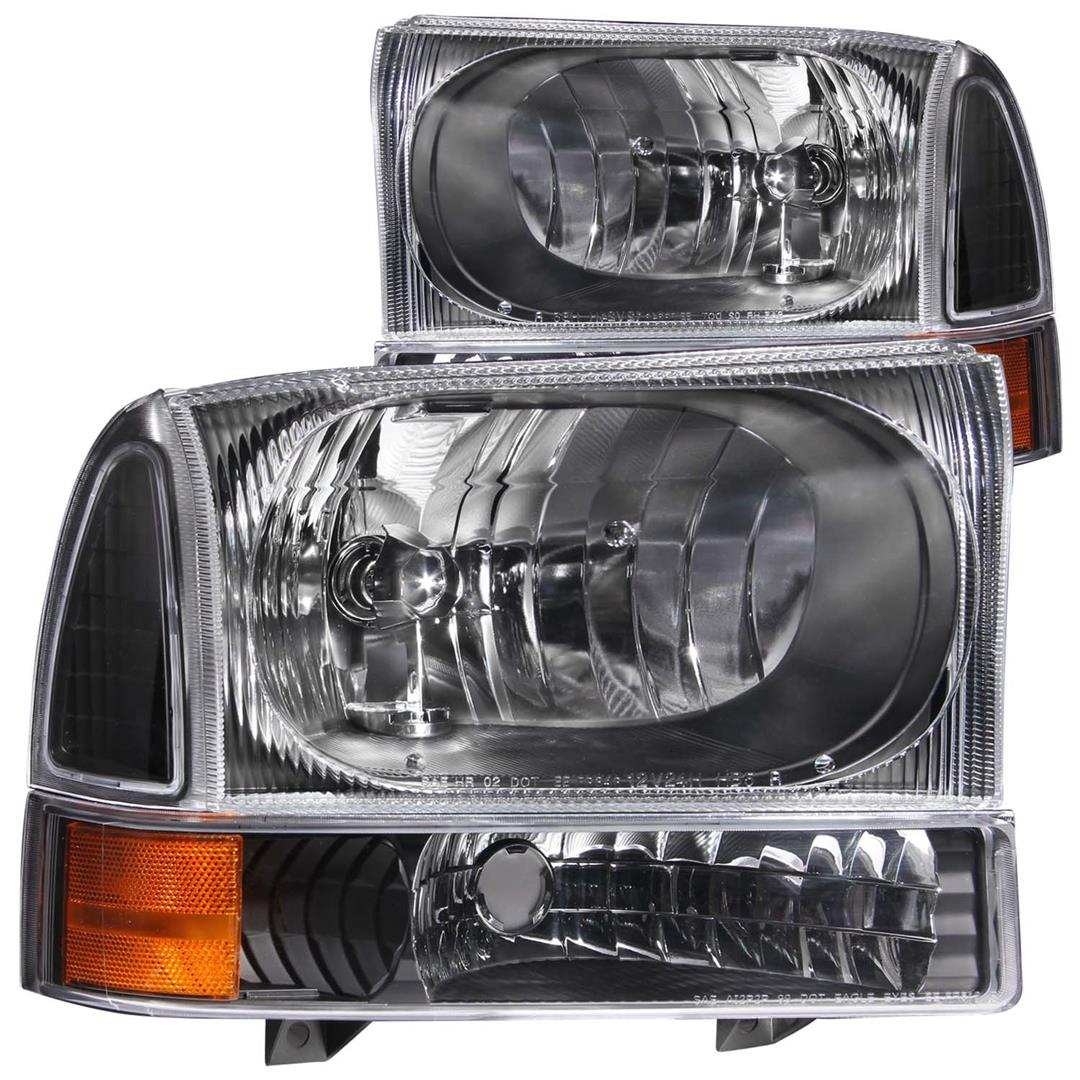 ANZO USA 111080 Headlight Assembly Crystal Clear Halogen Bulb Standard Beam Clear
