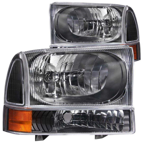 ANZO USA 111080 Headlight Assembly Crystal Clear Halogen Bulb Standard Beam Clear