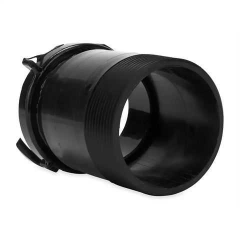 Camco 39422 Sewer Hose Connector For Permanently Connecting RV Bayonet Fitting To 3 Inch Threaded Plumbing Pipe Permanent Adapter Black
