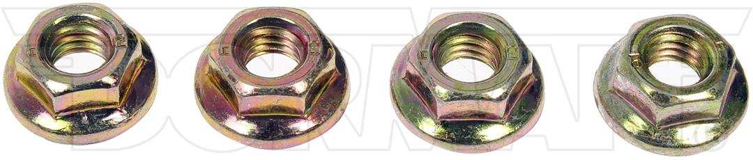 Dorman 982-006D Nut AutoGrade ™ Flanged Nut Yellow Zinc Steel Pack of 4 Clamshell Package