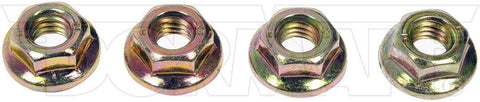 Dorman 982-006D Nut AutoGrade ™ Flanged Nut Yellow Zinc Steel Pack of 4 Clamshell Package