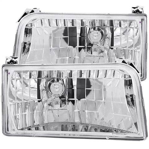 ANZO USA 111247 Headlight Assembly Crystal Halogen Bulb Standard Beam Clear Lens