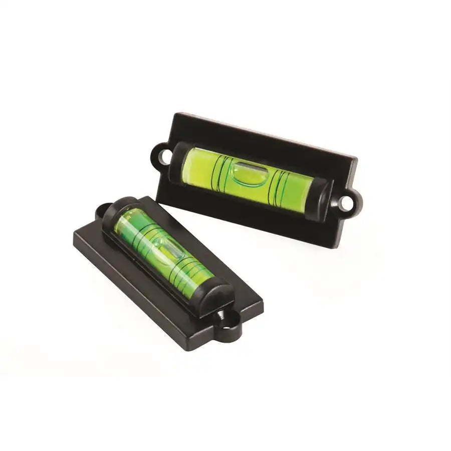 Camco 25523 RV Level Bubble Type Side-to-Side and Front- to-Rear Leveling Self Adhesive Mount or Screw On Mount Set of 2