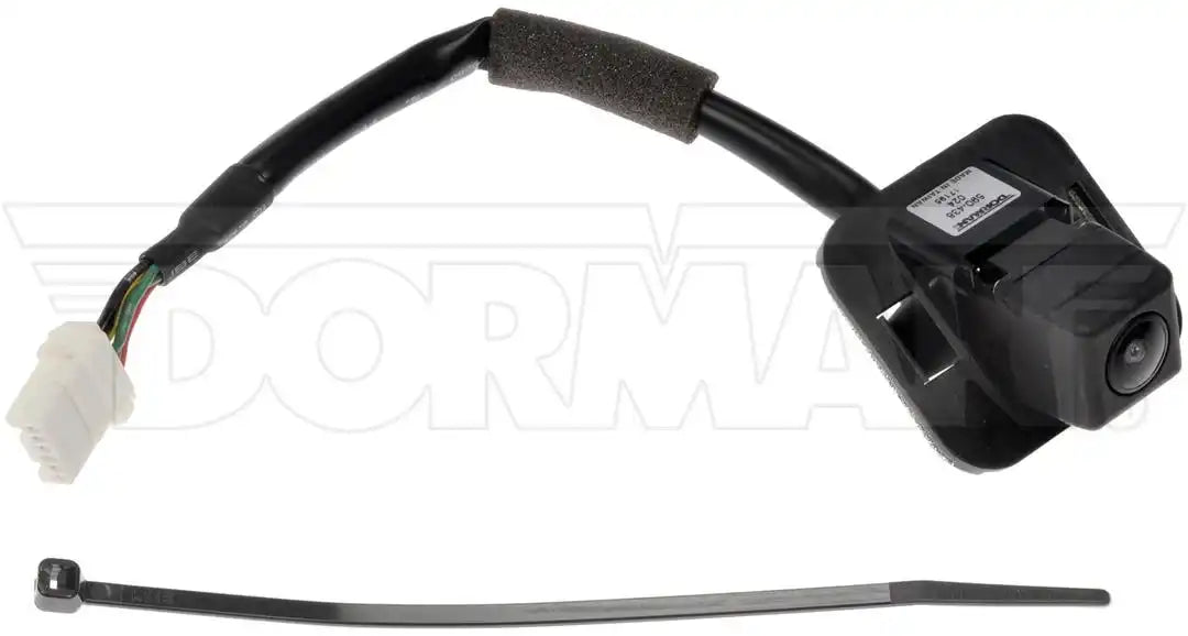 Dorman 590-438 Backup Camera OE Solutions ™ OE Replacement 149.3 Degree Horizontal Viewing Angle 111.8 Degree Vertical Viewing Angle Weather Resistant With 1 Harness Connector/ 1 Bracket And 1 Zip Tie