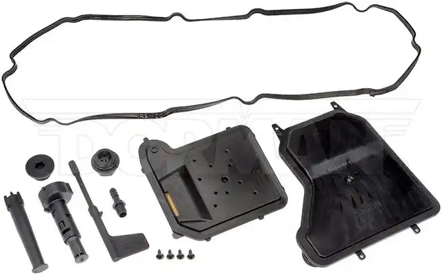Dorman 265-887F Auto Trans Filter OE Solutions ™ Replacement Filter For 265-887 Auto Trans Oil Pan Pan Filter With Two Filter/ Four Filter Mounting Screw/ Single Gasket/ Overflow Tube/ Guide Tube/ Drain Plug/ Sealed Plug/ Adjustment Tool/ Barbed Fitting