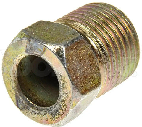 Dorman 785-462D Tube End Fitting Nut OE Solutions ™ 1/4 Inch Standard Flare 0.57 Inch Length Brass Single Clamshell Package