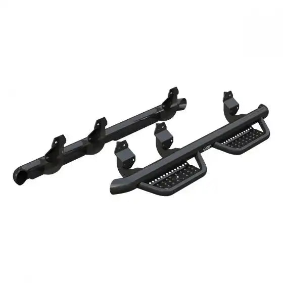 Ranch Hand RSD19HC1B4S Nerf Bar With Drop Down Steps 3 Inch Round Bent Powder Coat