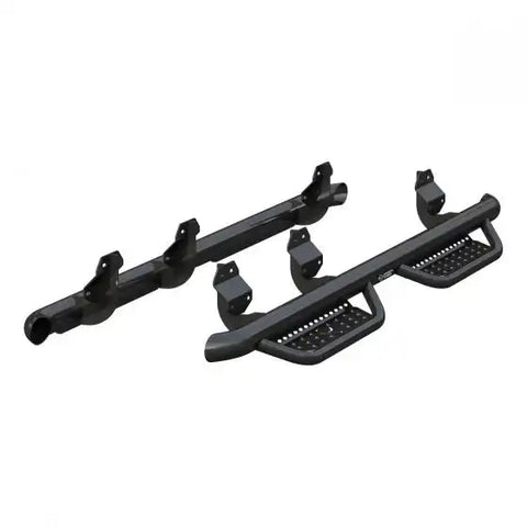 Ranch Hand RSD19HC1B4S Nerf Bar With Drop Down Steps 3 Inch Round Bent Powder Coat