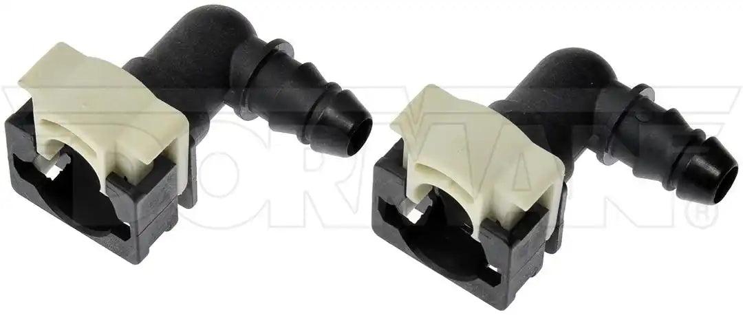 Dorman 800-397 Fuel Line Repair Fitting OE Solutions ™ OE Replacement 90 Degree Black Nylon Pack Of 2