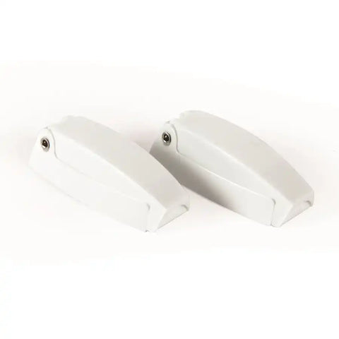 Camco 44173 Door Catch For Holding RV Baggage Doors Open C-Clip Style Polar White Plastic