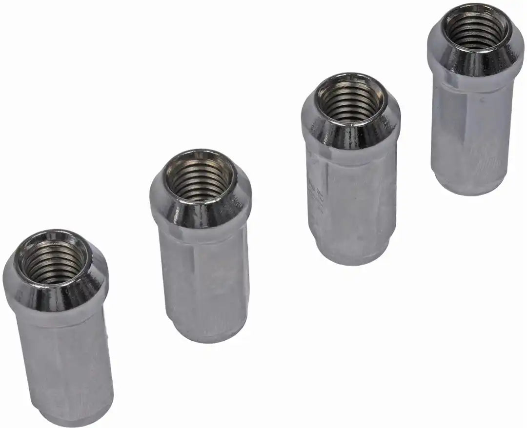 Dorman 711-1005 Lug Nut AutoGrade ™ OE Replacement 14 Millimeter X 2 Thread Size 60 Degree Conical Seat Acorn 1.954 Inch Overall Length 19 Millimeter Hex Size Chrome Plated Steel Set of 4 Carded