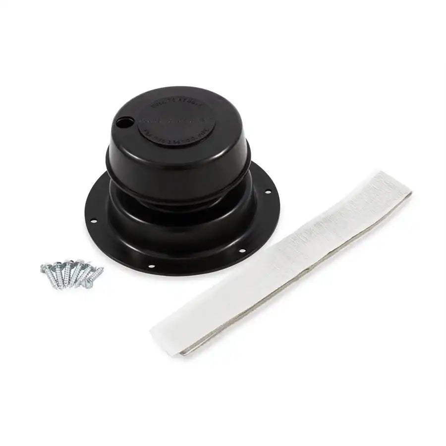 Camco 40138 Sewer Vent Replace-All OEM Replacement Black With Vent/ Cap/ Hardware and Putty Tape