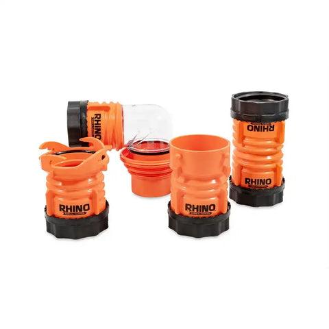 Camco 39773 Sewer Hose Connector RhinoFLEX ™ For Connecting Sewer Hose to RV Swivel Lug Bayonet Fitting