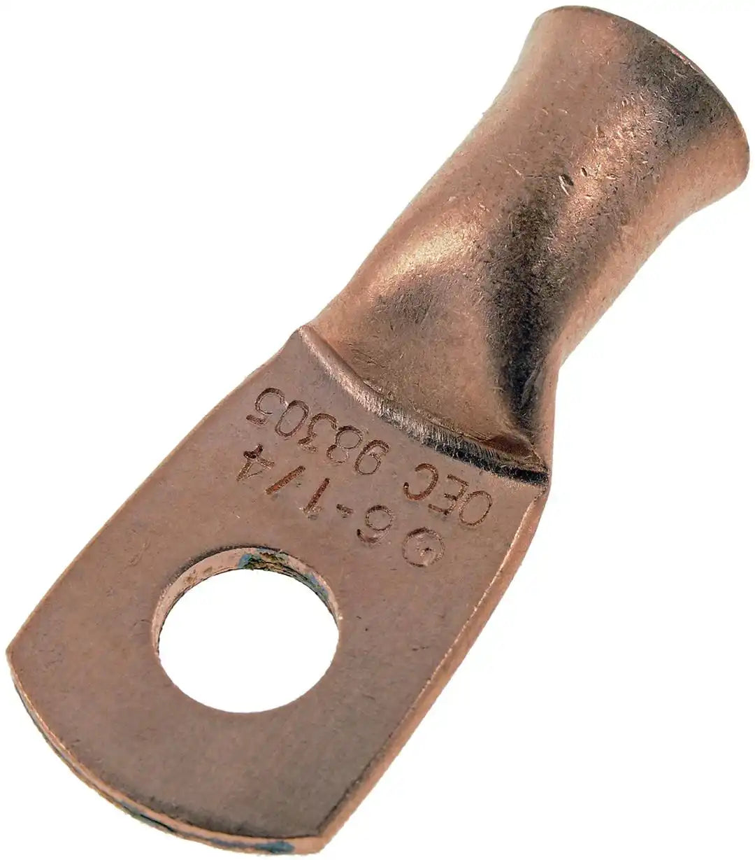 Dorman 86168 Wire Terminal End Conduct-Tite ® 1/4 Inch Ring Terminal 6 Gauge Wire Without Insulation Copper Set of 2