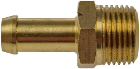 Dorman 785-406 Adapter Fitting AutoGrade ™ Straight 3/8 Inch Hose to 3/8 Inch Male NPT Natural Gold Brass Single