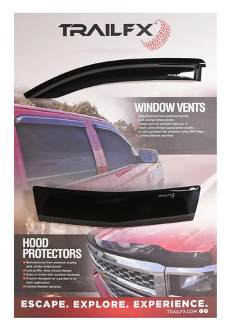 TrailFX TFXT84DISP Point Of Purchase Display Window Vent Display with Sample