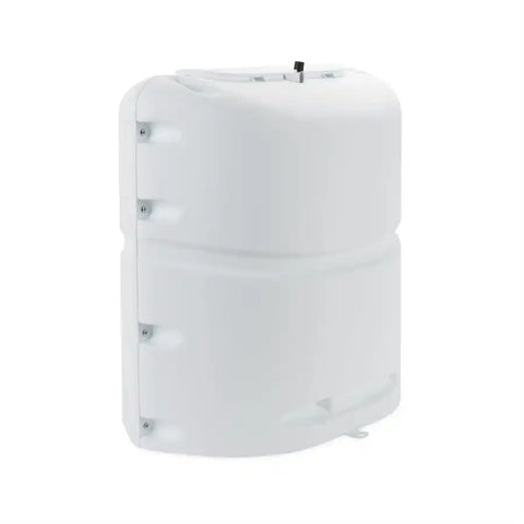 Camco 40564 Propane Tank Cover For Single 20 Pound Tank While Mounted Protection From Flying Debris and UV Rays Polar White Polypropylene