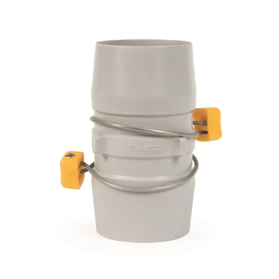 Camco 39163 Sewer Hose Connector Easy Slip ™ To Connect Two Sewer Hoses Together Internal Coupler For 3 Inch Hoses Gray