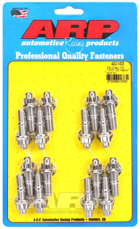 ARP Auto Racing 400-1403 Exhaust Header Stud For Use With Chevy Big Block 12 Point 
