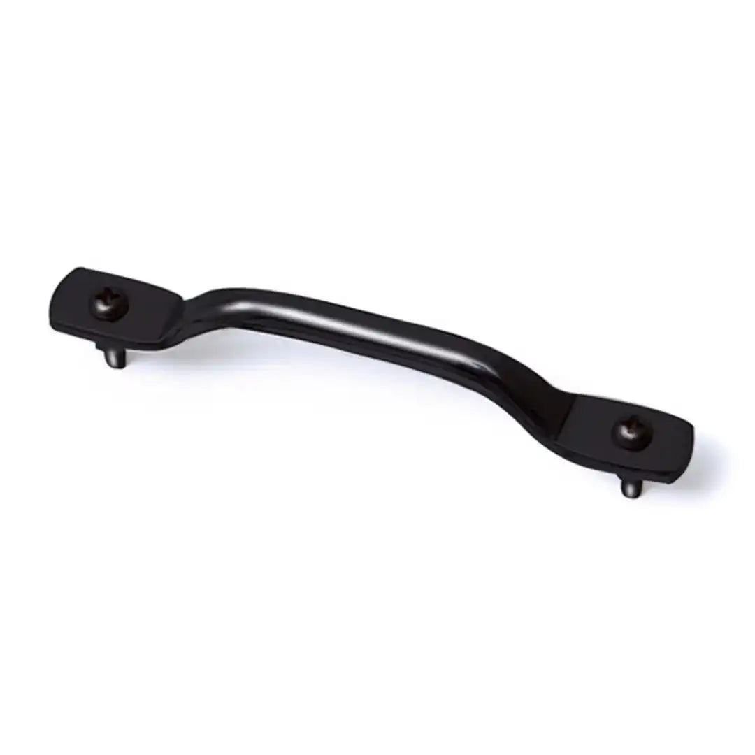 Rugged Ridge 11227.01 Footman Loop Hood/ Windshield Mount Semi Gloss Black Steel