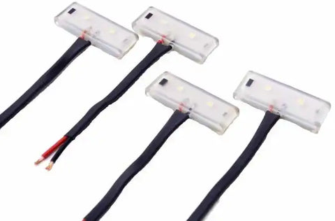 Amp Research 10-75144-01A Running Board Light Kit LED Clear Light Kit Only With 4