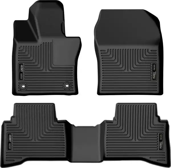 Husky Liner 99431 Floor Liner WeatherBeater Molded Fit Raised Ridge Black TPO (