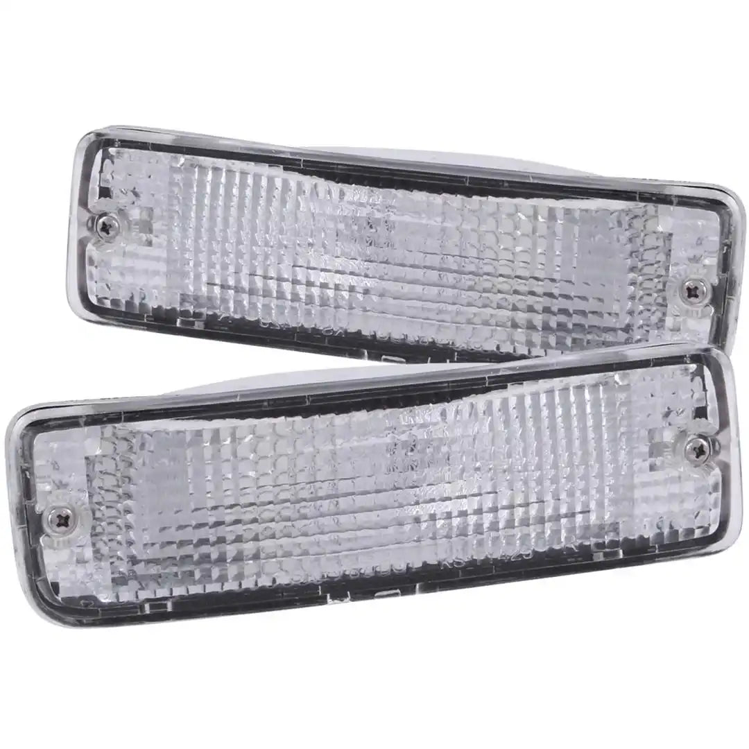 ANZO USA 511019 Parking/ Turn Signal Light Assembly Euro Clear Lens/ Chrome Housing