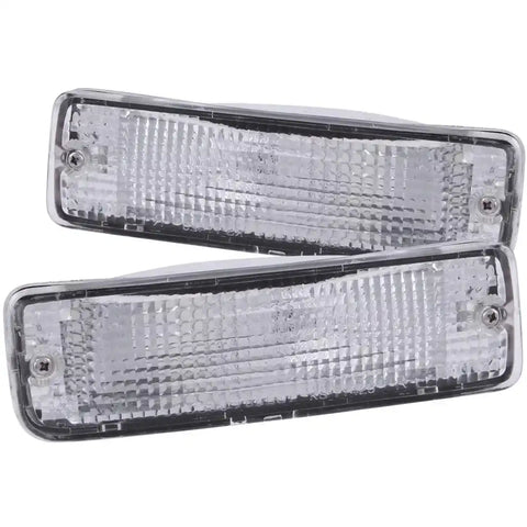 ANZO USA 511019 Parking/ Turn Signal Light Assembly Euro Clear Lens/ Chrome Housing