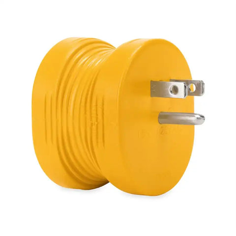 Camco 55232 Power Cord Adapter Power Grip ™ For Connecting RV Power Inlet To Standard Power Source 30 Amp Male To 15 Amp Female 30 Amp