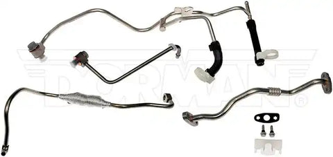Dorman 667-026 Turbocharger Oil Return Kit OE Solutions ™ OE Replacement Aluminum With Turbo Oil Line/ Oil Outlet Tube/ Two Water Feed Lines