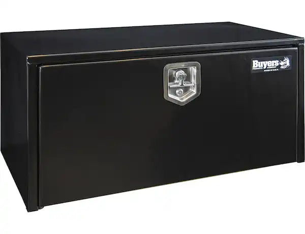 Buyers Products 1702305 Tool Box Underbody 1 Recessed Drop Door Smooth Gloss Bla