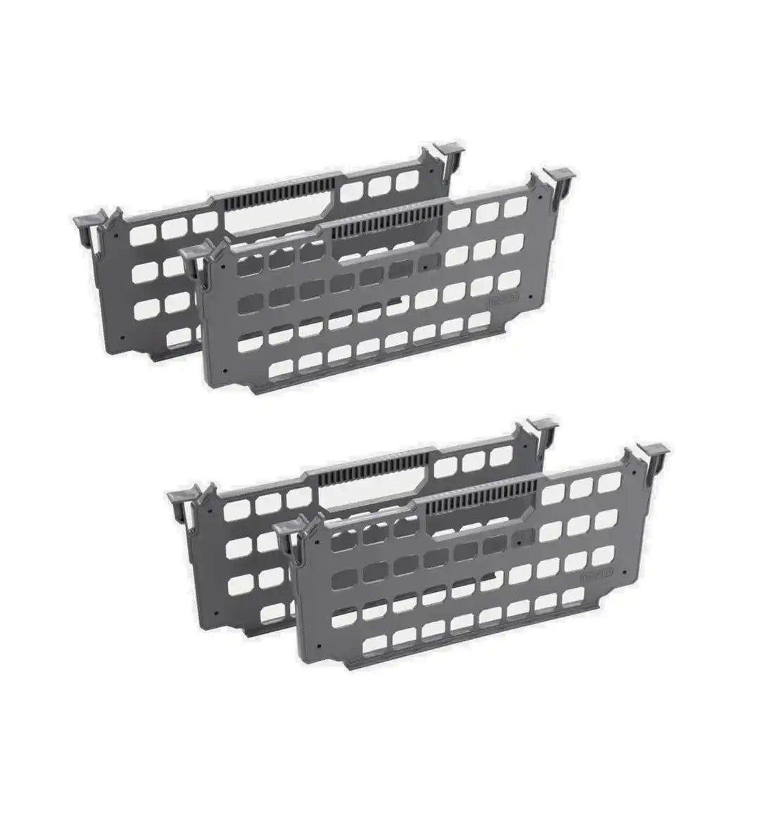 Decked A0083-4DIV-GRY Bed Drawer Divider 8 Inch Height x 19.7 Inch Width Set Of 4 