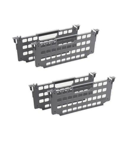 Decked A0083-4DIV-GRY Bed Drawer Divider 8 Inch Height x 19.7 Inch Width Set Of 4 