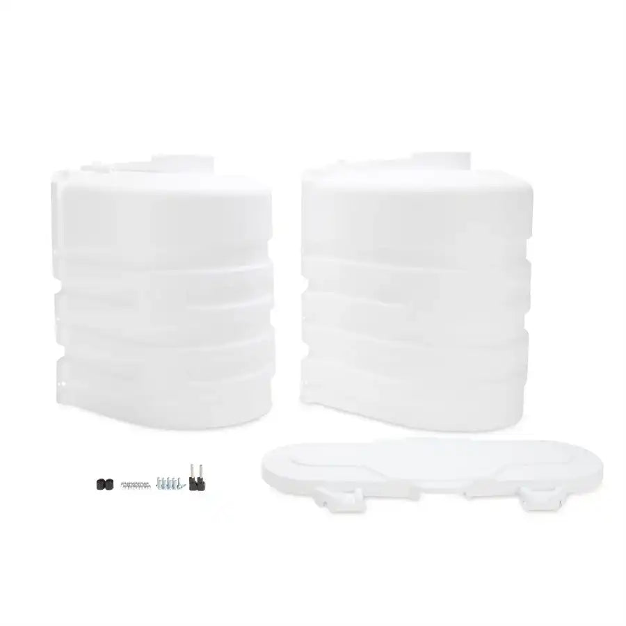Camco 50503 Propane Tank Cover For Dual 20 Pound Tanks While Mounted Protection Fro