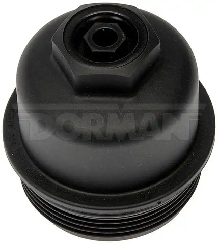 Dorman 921-116 Oil Filter Cover OE Solutions ™ OE Replacement 68.14 Millimeter Diameter Natural PA66 Black 76.73 Millimeter Length Thread On Mounting