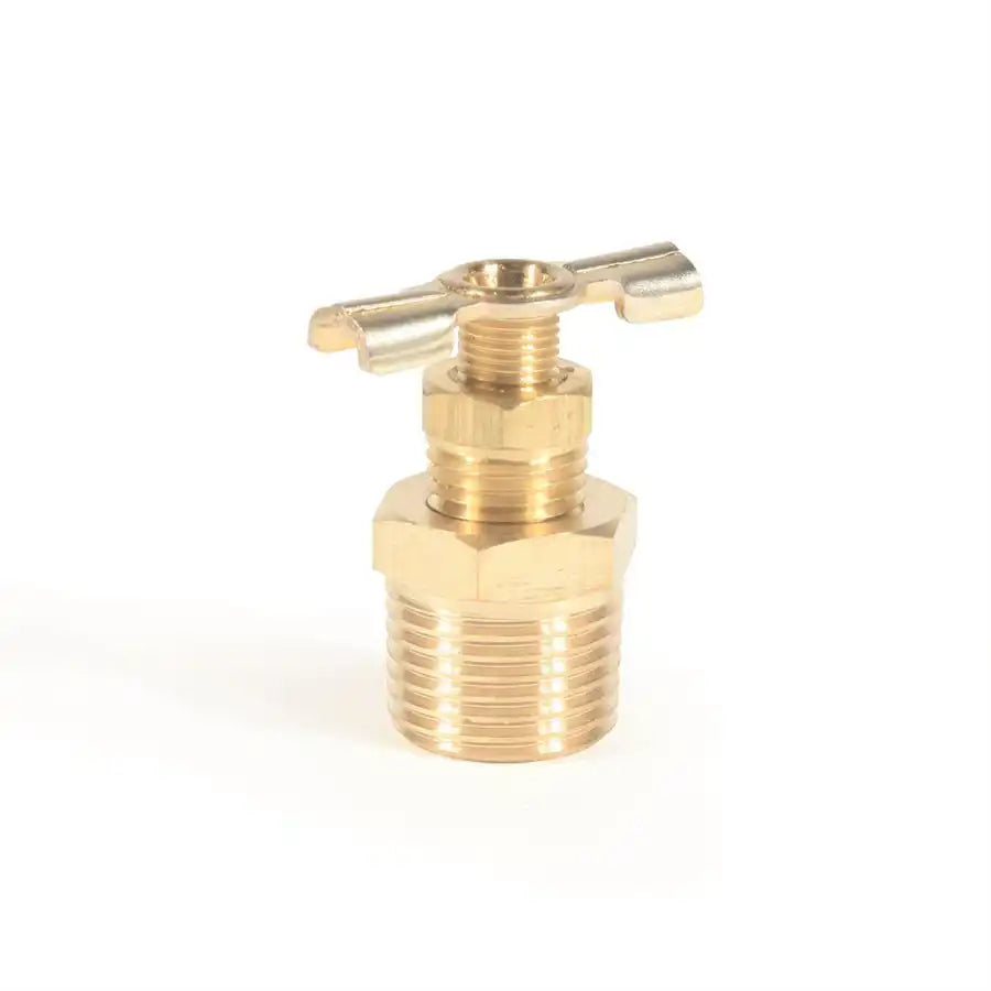 Camco 11703 Water Heater Drain Valve 1/2 Inch NPT Thread Brass