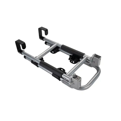 Camco 51492 Camco 51492 Bike Rack Mounts To RV Or Van Ladder Holds 2 Bikes Up 60 Pound Weight Capacity Cradle System With Straps