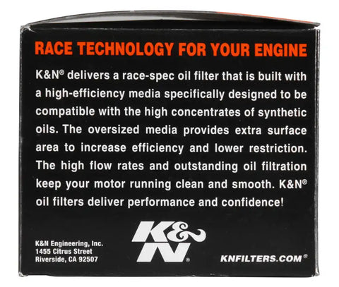 K&N KN-184 Oil Filter Powersports Canister
