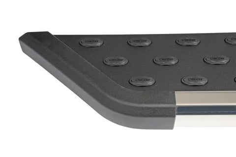 Dee Zee DZ16402 Tubes - 6 Oval Black Tread Aluminum