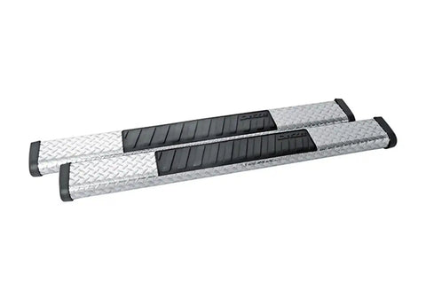 Dee Zee DZ16402 Tubes - 6 Oval Black Tread Aluminum