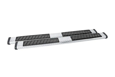 Dee Zee DZ16422 Tubes - 6 Oval Black Tread Aluminum