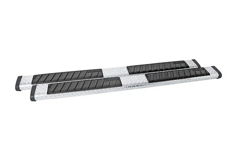 Dee Zee DZ16422 Tubes - 6 Oval Black Tread Aluminum