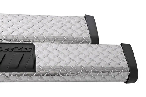 Dee Zee DZ16422 Tubes - 6 Oval Black Tread Aluminum